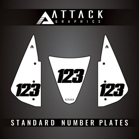 Attack Graphics 3 Plate ATV Background Kit