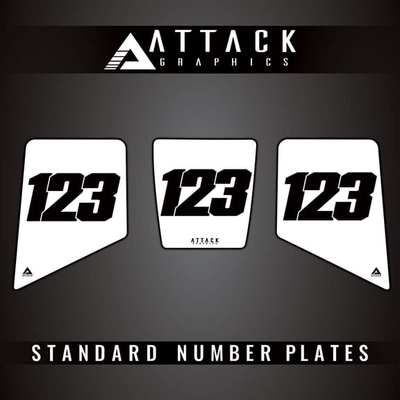 Attack Graphics 3 Plate ATV Background Kit