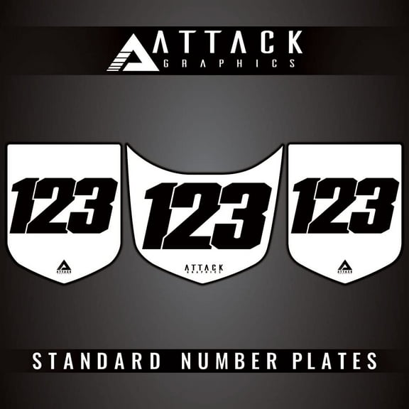 Attack Graphics 3 Plate ATV Background Kit