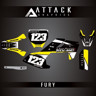 Attack Graphics Custom Fury Complete Bike Graphics Kit For Husqvarna EE 3 2024