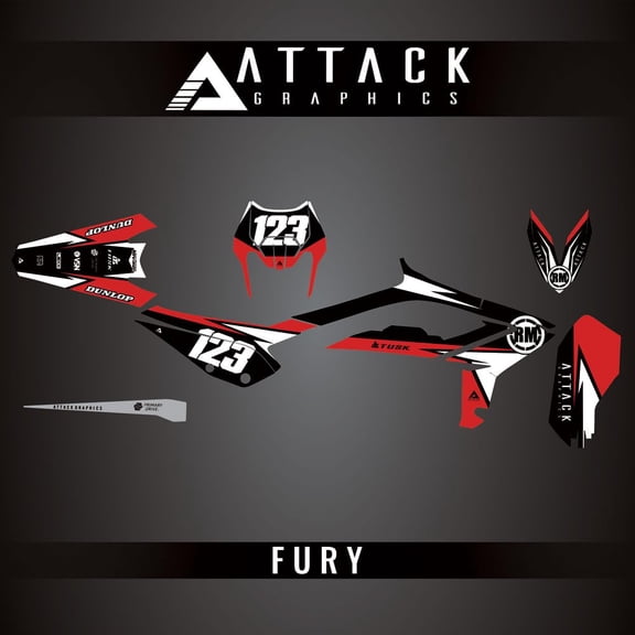 Attack Graphics Custom Fury Complete Bike Graphics Kit for Beta 390 RR-S 2023
