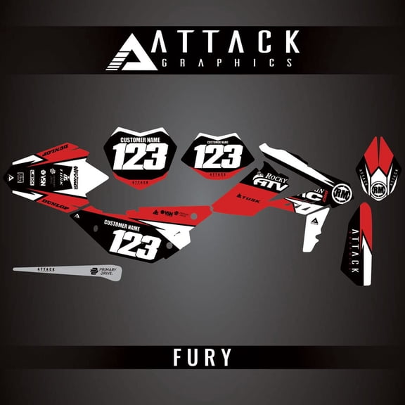 Attack Graphics Custom Fury Complete Bike Graphics Kit for Beta 480 RR 2016
