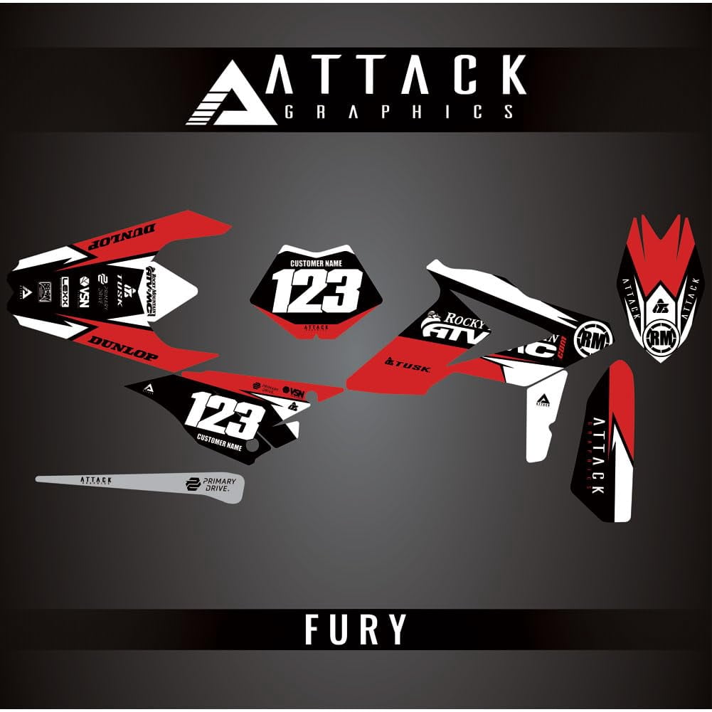 Attack Graphics Custom Fury Complete Bike Graphics Kit for Beta 480 RR ...