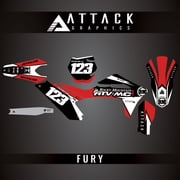 Attack Graphics Custom Fury Complete Bike Graphics Kit for GASGAS MC 350F 2023