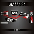 thumbnail image 1 of Attack Graphics Custom Fury Complete Bike Graphics Kit for Honda CR125R 2007, 1 of 2