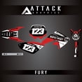 thumbnail image 1 of Attack Graphics Custom Fury Complete Bike Graphics Kit for Honda CRF100F 2006, 1 of 2