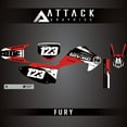 thumbnail image 1 of Attack Graphics Custom Fury Complete Bike Graphics Kit for Honda CRF150F 2012, 1 of 3