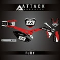 thumbnail image 1 of Attack Graphics Custom Fury Complete Bike Graphics Kit for Honda CRF450R 2016, 1 of 3