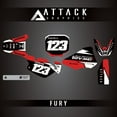 thumbnail image 1 of Attack Graphics Custom Fury Complete Bike Graphics Kit for Honda CRF50F 2018, 1 of 3