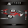 thumbnail image 1 of Attack Graphics Custom Fury Complete Bike Graphics Kit for Honda CRF80F 2005, 1 of 3