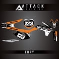 thumbnail image 1 of Attack Graphics Custom Fury Complete Bike Graphics Kit for KTM 150 XC 2015, 1 of 2