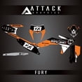 thumbnail image 1 of Attack Graphics Custom Fury Complete Bike Graphics Kit for KTM 500 EXC-F 2024, 1 of 3