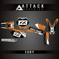 thumbnail image 1 of Attack Graphics Custom Fury Complete Bike Graphics Kit for KTM 85 SX 17/14 2011, 1 of 2
