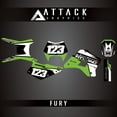 thumbnail image 1 of Attack Graphics Custom Fury Complete Bike Graphics Kit for Kawasaki KDX220 1997, 1 of 2