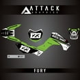 thumbnail image 1 of Attack Graphics Custom Fury Complete Bike Graphics Kit for Kawasaki KLX140 2009, 1 of 3