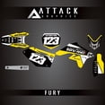 thumbnail image 1 of Attack Graphics Custom Fury Complete Bike Graphics Kit for Suzuki RMZ250 2008, 1 of 3