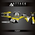 thumbnail image 1 of Attack Graphics Custom Fury Complete Bike Graphics Kit for Suzuki RMZ450 2017, 1 of 4