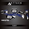 thumbnail image 1 of Attack Graphics Custom Fury Complete Bike Graphics Kit for Yamaha YZ250 2010, 1 of 2
