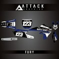 thumbnail image 1 of Attack Graphics Custom Fury Complete Bike Graphics Kit for Yamaha YZ250FX 2019, 1 of 4