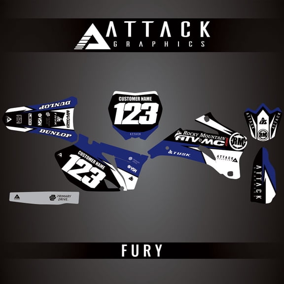 Attack Graphics Custom Fury Complete Bike Graphics Kit