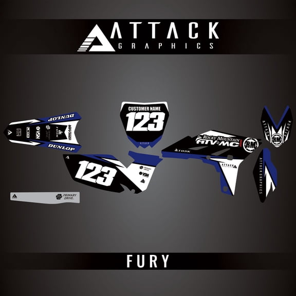 Attack Graphics Custom Fury Complete Bike Graphics Kit