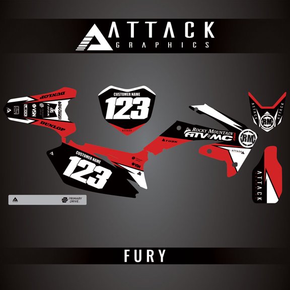 Attack Graphics Custom Fury Complete Bike Graphics Kit