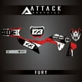 thumbnail image 1 of Attack Graphics Custom Fury Complete Bike Graphics Kit, 1 of 2
