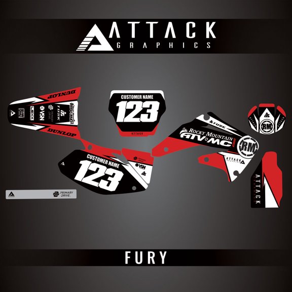 Attack Graphics Custom Fury Complete Bike Graphics Kit