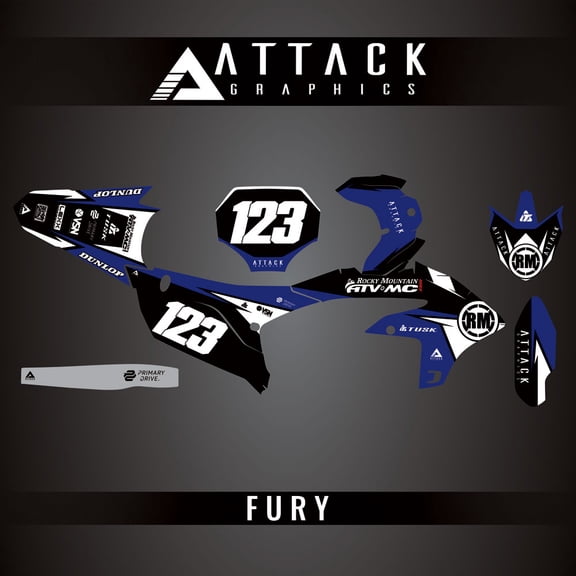 Attack Graphics Custom Fury Complete Bike Graphics Kit