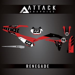Attack Graphics Custom Renegade Complete Bike Graphics Kit for Beta 300 Xtrainer 2025