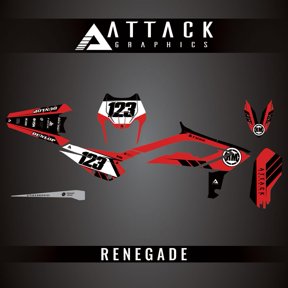 Attack Graphics Custom Renegade Complete Bike Graphics Kit for Beta 430 RS 2024