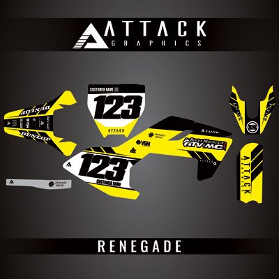 Attack Graphics Custom Renegade Complete Bike Graphics Kit For Husqvarna EE 3 2024