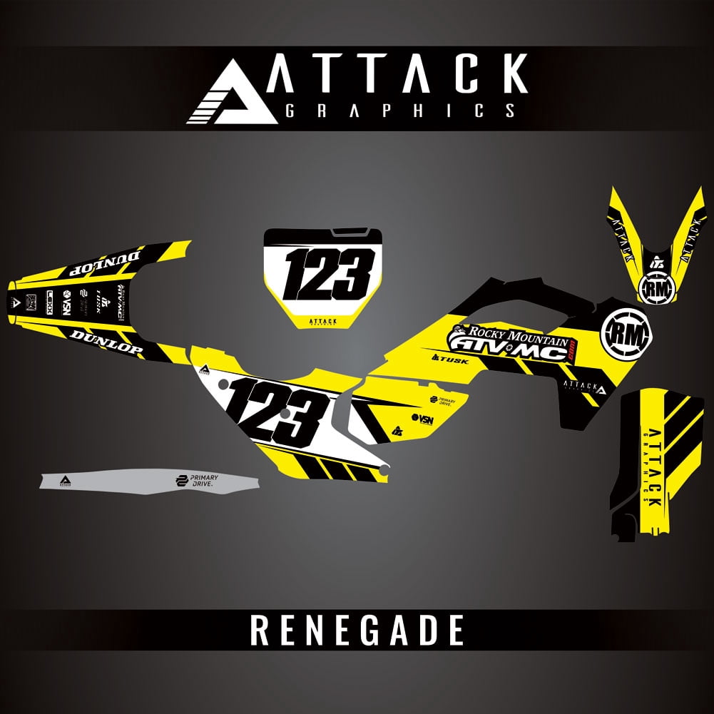 Attack Graphics Custom Renegade Complete Bike Graphics Kit For ...