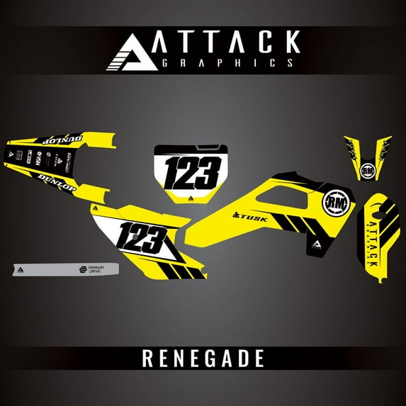 Attack Graphics Custom Renegade Complete Bike Graphics Kit for Husqvarna TC 85 17/14 2025