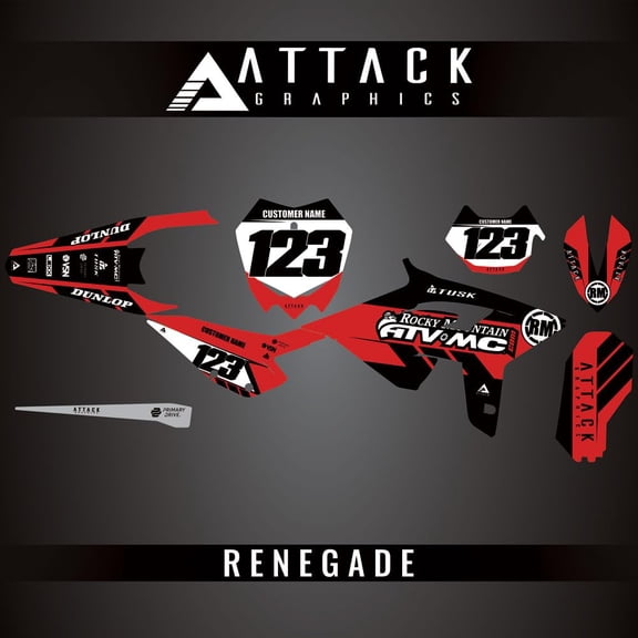 Attack Graphics Custom Renegade Complete Bike Graphics Kit for Beta 250 RR 2020