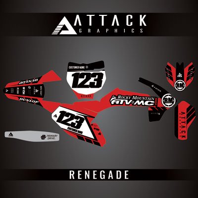 Attack Graphics Custom Renegade Complete Bike Graphics Kit for GASGAS MC 65 2021