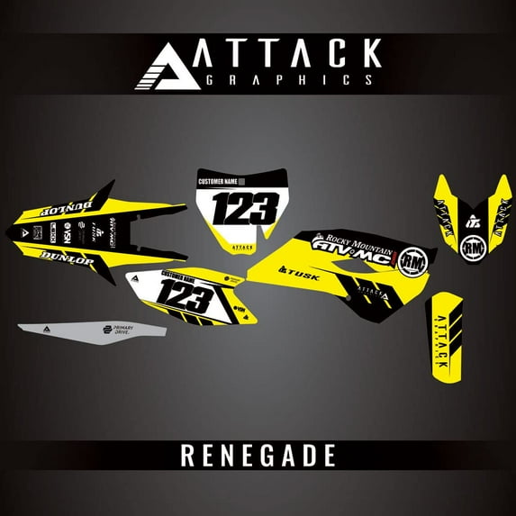 Attack Graphics Custom Renegade Complete Bike Graphics Kit for Husqvarna FC 350 2014