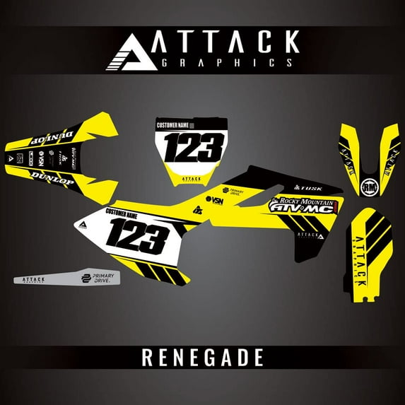 Attack Graphics Custom Renegade Complete Bike Graphics Kit for Husqvarna TC 85 19/16 2024