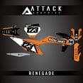 thumbnail image 1 of Attack Graphics Custom Renegade Complete Bike Graphics Kit for KTM 350 XC-F 2022, 1 of 2