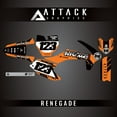 thumbnail image 1 of Attack Graphics Custom Renegade Complete Bike Graphics Kit for KTM 50 SX Mini 2018, 1 of 2