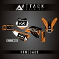 thumbnail image 1 of Attack Graphics Custom Renegade Complete Bike Graphics Kit for KTM 65 SX 2009, 1 of 4