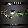 thumbnail image 1 of Attack Graphics Custom Renegade Complete Bike Graphics Kit for Kawasaki KLX110 2013, 1 of 3