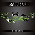 thumbnail image 1 of Attack Graphics Custom Renegade Complete Bike Graphics Kit for Kawasaki KLX110R L 2024, 1 of 4
