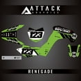 thumbnail image 1 of Attack Graphics Custom Renegade Complete Bike Graphics Kit for Kawasaki KLX140G 2018, 1 of 2