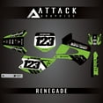 thumbnail image 1 of Attack Graphics Custom Renegade Complete Bike Graphics Kit for Kawasaki KX100 2011, 1 of 3