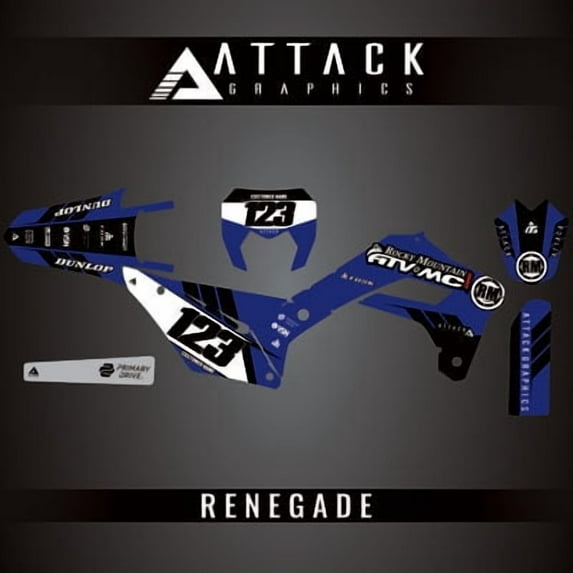 Attack Graphics Custom Renegade Complete Bike Graphics Kit for Sherco 500 SEF Factory 2023