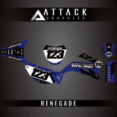 Attack Graphics Custom Renegade Complete Bike Graphics Kit for Yamaha TTR 110E 2021