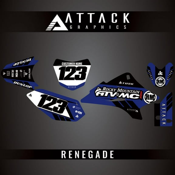 Attack Graphics Custom Renegade Complete Bike Graphics Kit for Yamaha TTR 50E 2019