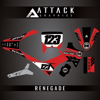 Attack Graphics Custom Renegade Complete Bike Graphics Kit - Walmart.com