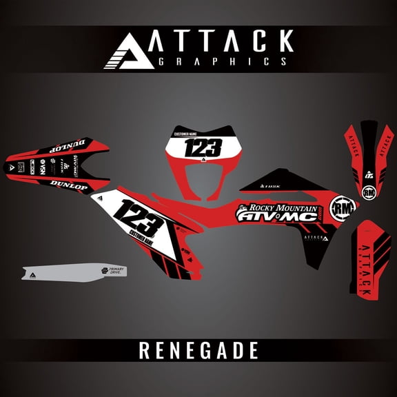 Attack Graphics Custom Renegade Complete Bike Graphics Kit